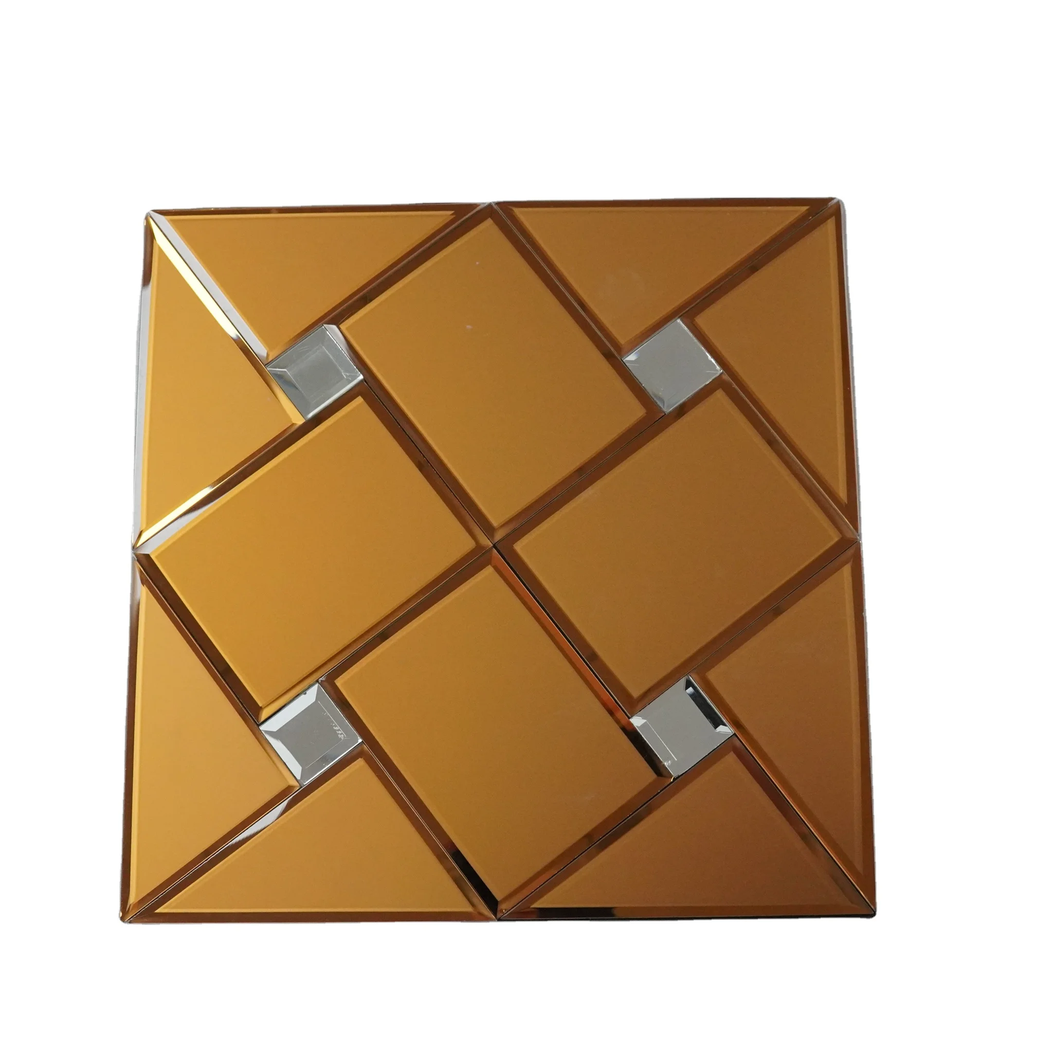 Modern Square Mosaic Glass Tiles for Home Room 4mm 5mm Application