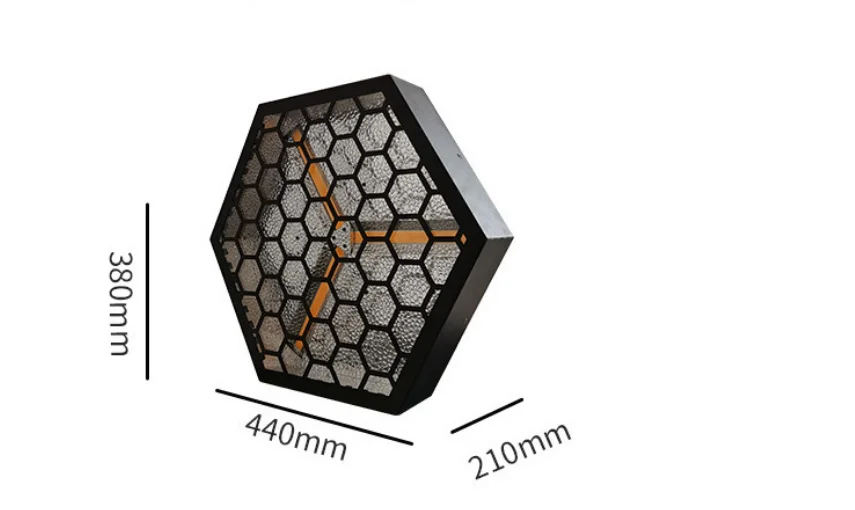 superior quality Large hexagonal retro light (with auxiliary light)