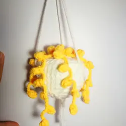 Car plant Crochet Hanging basket hanging plant for car
