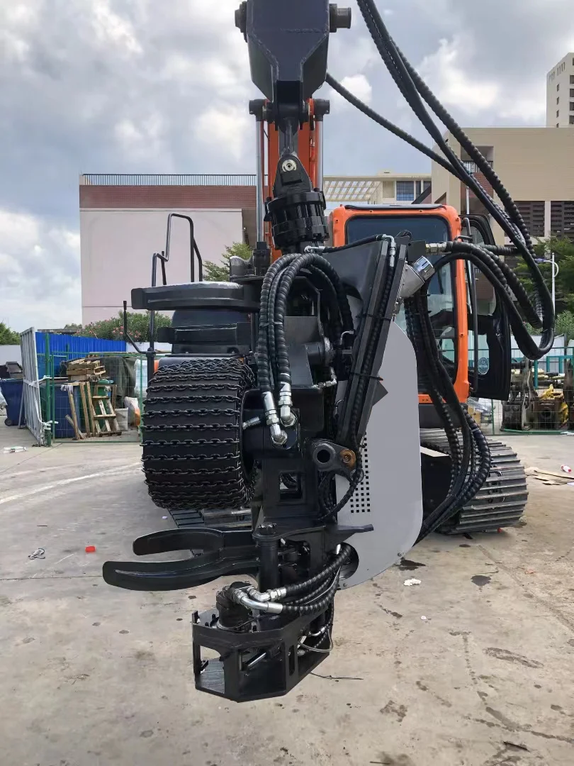 Tree harvester for 12 - 15 tons excavator with max cutting 400 mm in diameter