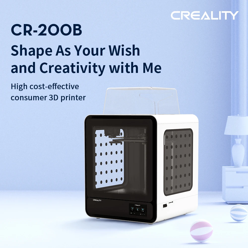  Creality CR-200B большого размера с цветным сенсорным экраном промышленного класса 3d принтер