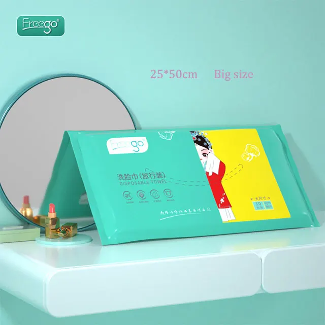 Disposable Towels 100 % Viscose  face Towel 20*30cm Plain Custom OEM plain towel