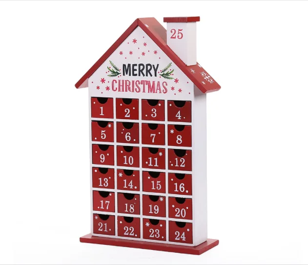 Chineses Factory Custom Handmade Bags Paper Package Box 24 Drawers Advent Calendar For Cosmetics