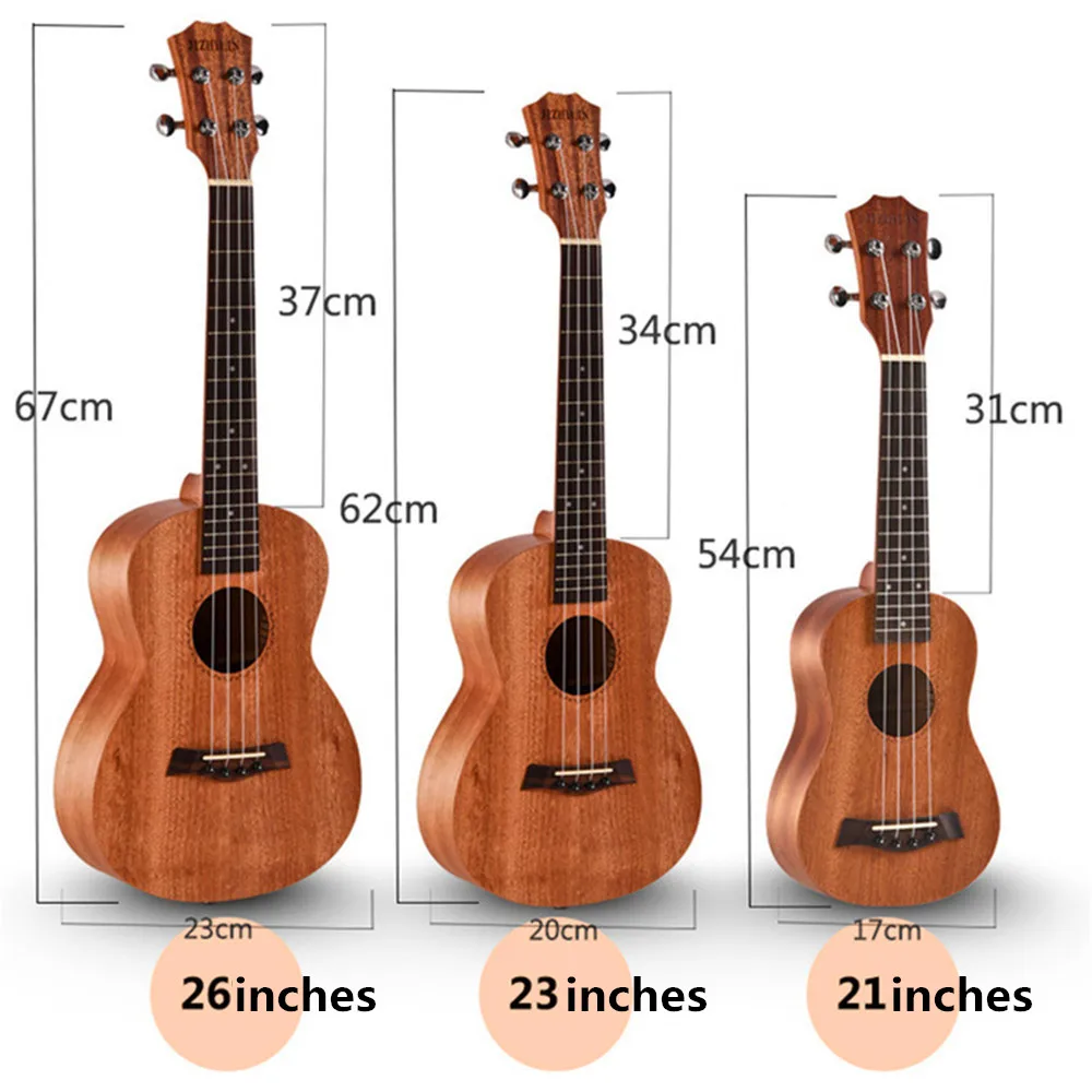 
Factory wholesales UK-26 Mahogany 26 inches ukulele Hawaii ukulele small guitar 