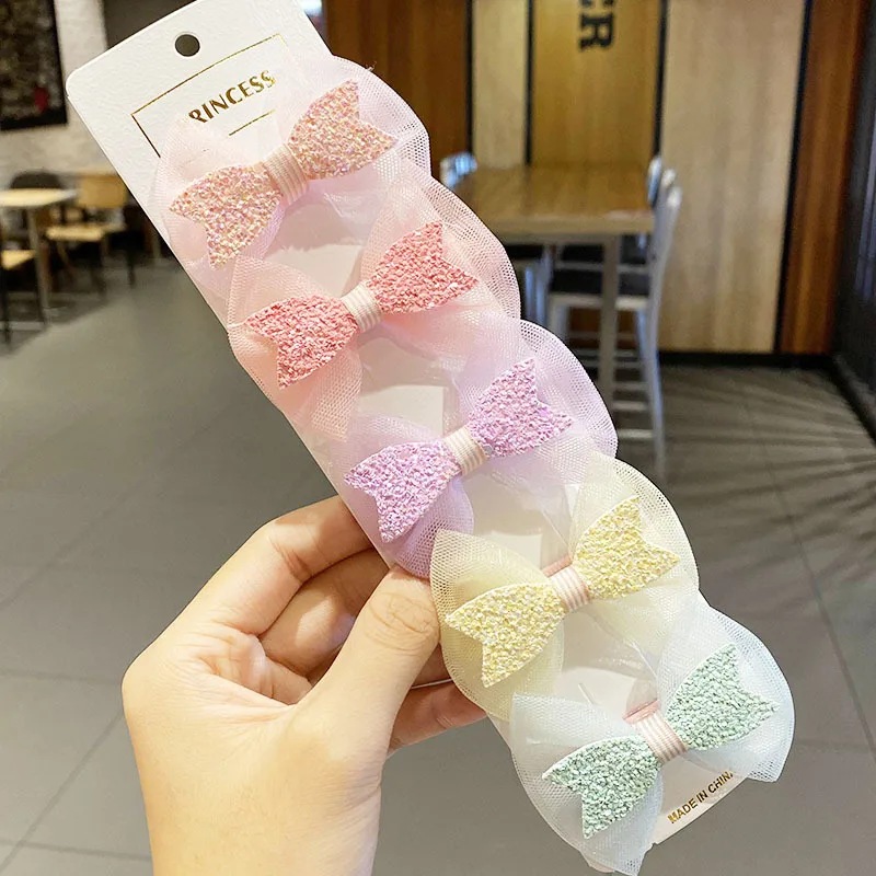 Детские заколки для волос милые с облаками женские аксессуары набор