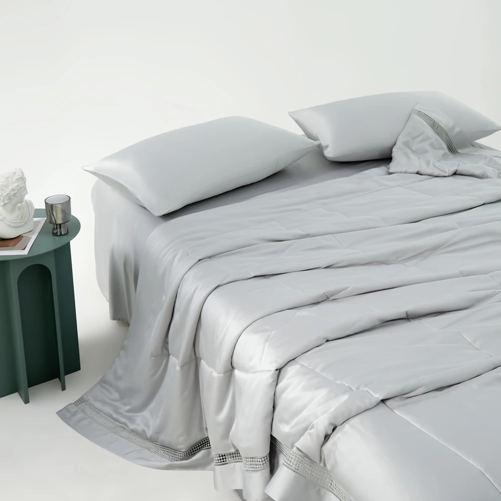 Factory Price 4 Pcs Duvet Cover Set 300TC Bamboo Fabric for Bedroom