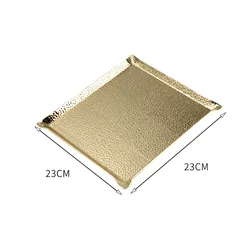 New Arrival Home Hotel Nordic Style Multifunction Colored Hammer Painting Stainless Steel Jewelry Cosmetic Organizer Tray
