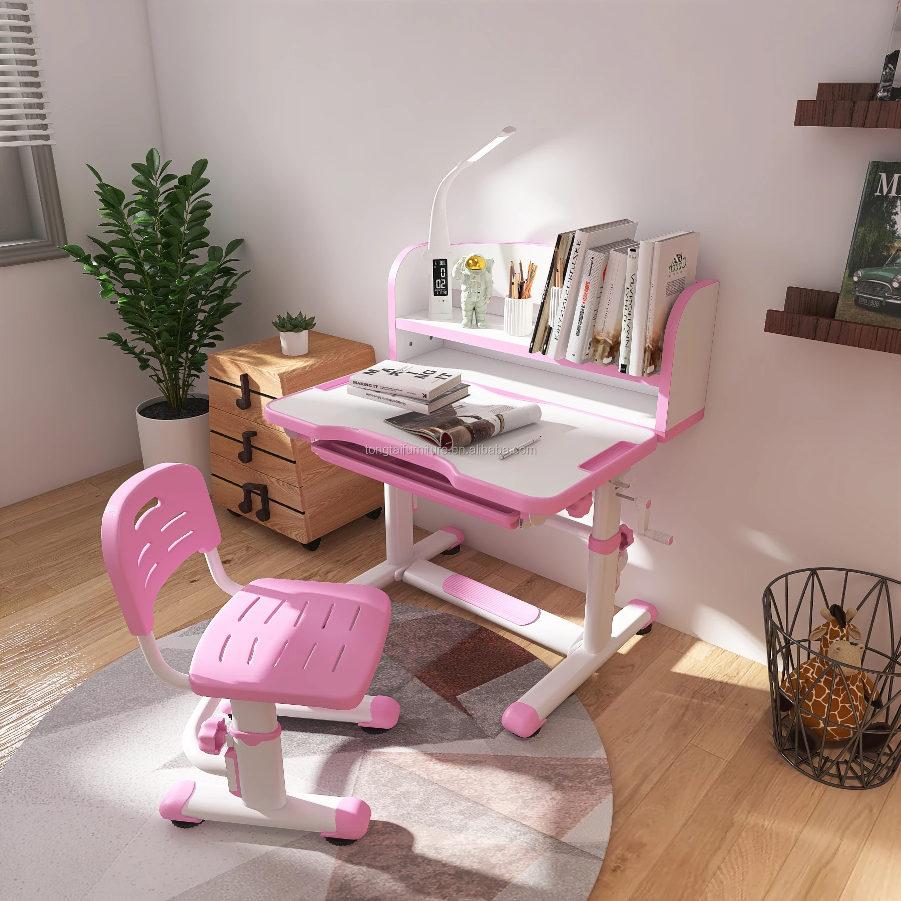 
Popular design for Kids table sets adjustable table and Chair school furniture 