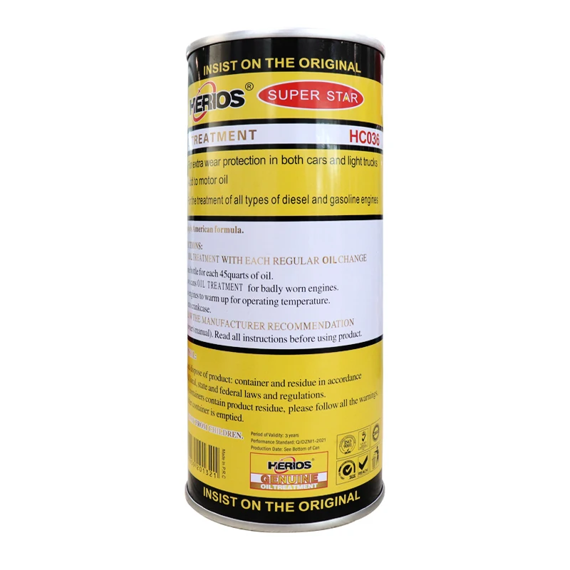 HERIOS 450ML Car Care Oil Fluid Engine Oil Treatment For Car Engine Additive Oil