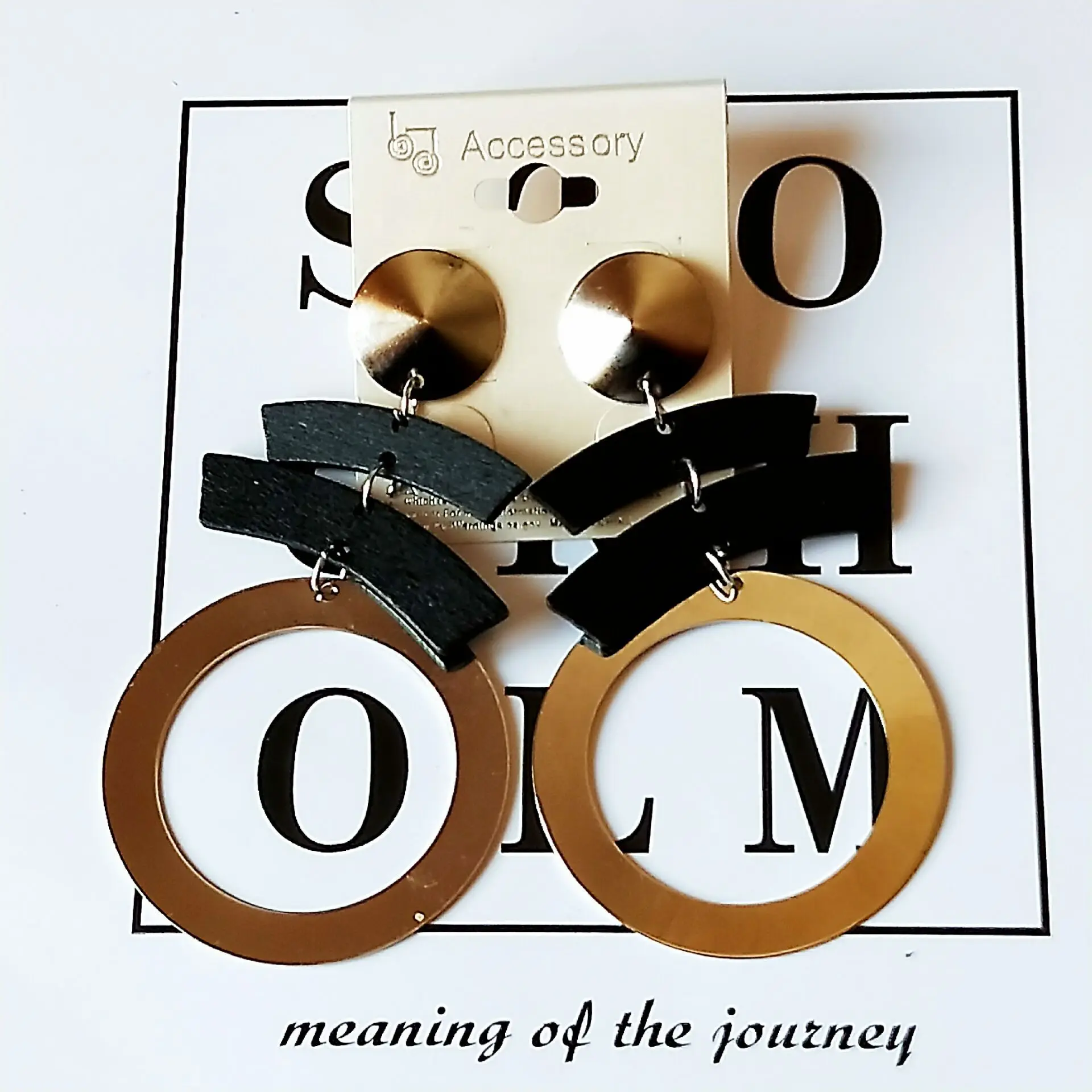 African Geometric Wooden Drop Earring Long Hollow Round Handing  For Womens Jewelry Accessories Earring