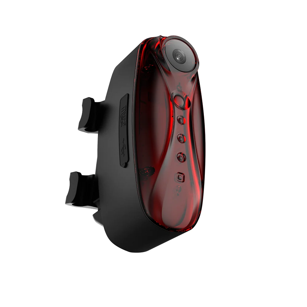 Dropshipping Smart Bike Camera Tail Light Rechargeable 2600mAh Bike Rear Camera Light Bicycle Tail Light Wifi 1080P 8G Memory