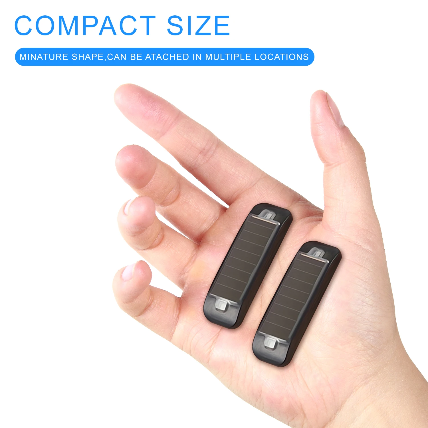 Car Alarm Flash LED Light Security System Anti-theft Solar Signal Warning Lights Shoulder Lamp Red Blue Strobe