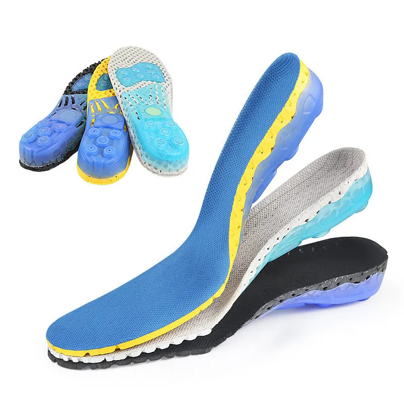 Customized EVA Shock Absorption +TPR Steel Ring Spring Support Insole Breathable Sweat Absorption Running Shoes Full Pad
