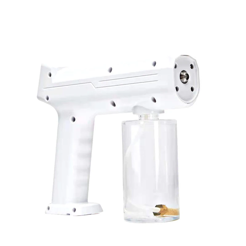 
Myoung 2021 fast delivery Rechargeable blue ray wireless nano spray gun sterilizing cordless handheld sanitizer atomizer gun 