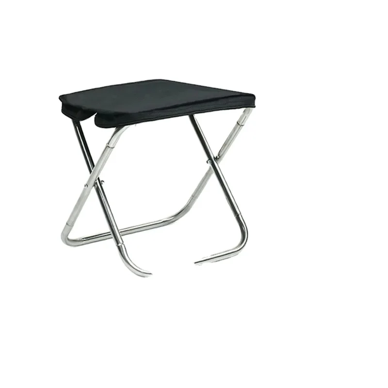 Stainless steel outdoor handbag folding stool portable folding chair camping stool camping fishing stool