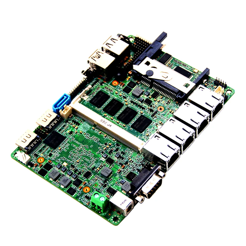 Промышленная материнская плата x86 ЦП J1900 3 5 дюйма 146*102 мм 4 I211AGbE компьютерная для робота
