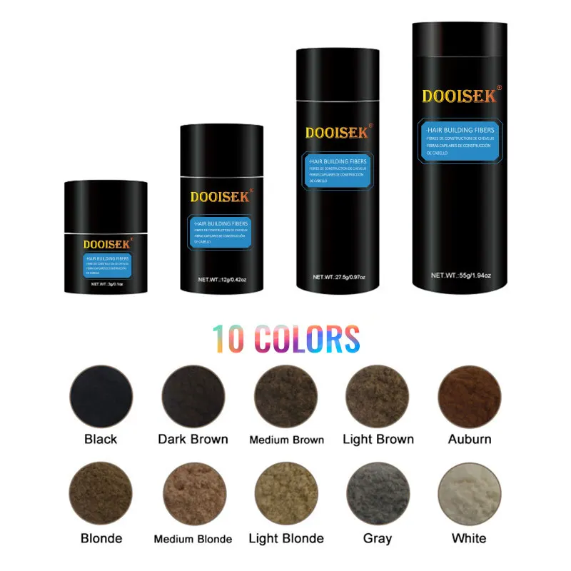 Water Proof Hair Fiber Super Bunee  100g Hair Thickening Fibers Temperature hair fiber refill bag