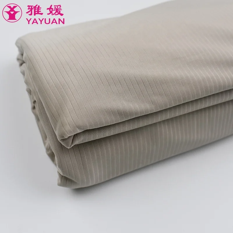 Ultra thin glossy stripe 82 nylon 18 spandex tank top underwear swimwear polyamide elastane fabric nylon spandex fabric