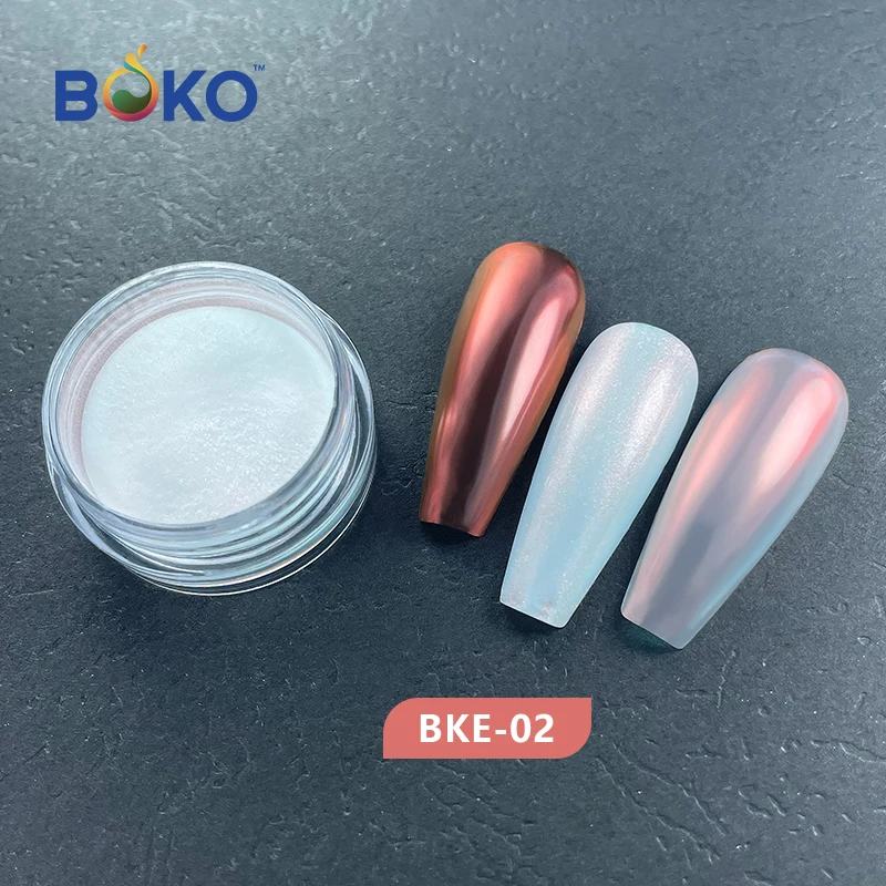 BOKO Aurora Highlight Pigment Chrome Glitter Nail Art Acrylic Powder Nail Fairy Powder DIY Manicure