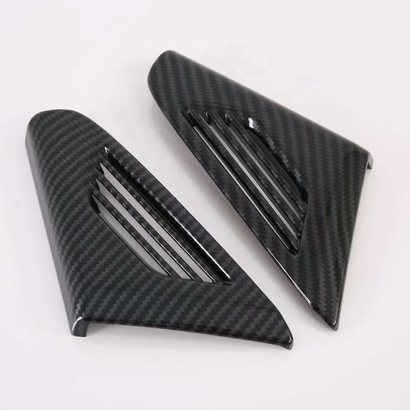 Fit for Tesla model x Instrument panel air outlet decoration ABS carbon fiber Protective cover refitting accessories