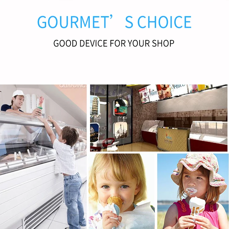 Single 2 Pan Stir Fry Cream Rolls Pan Rolled Fried Ice Cream Machine Fried High Quality Thailand GQ-PF2S-6C Food Thai Fried Ice