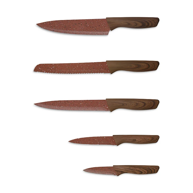 New Arrival 3.5 inch Stainless Steel Nonstick Paring Knife with TPR Coating ABS Handle Wood