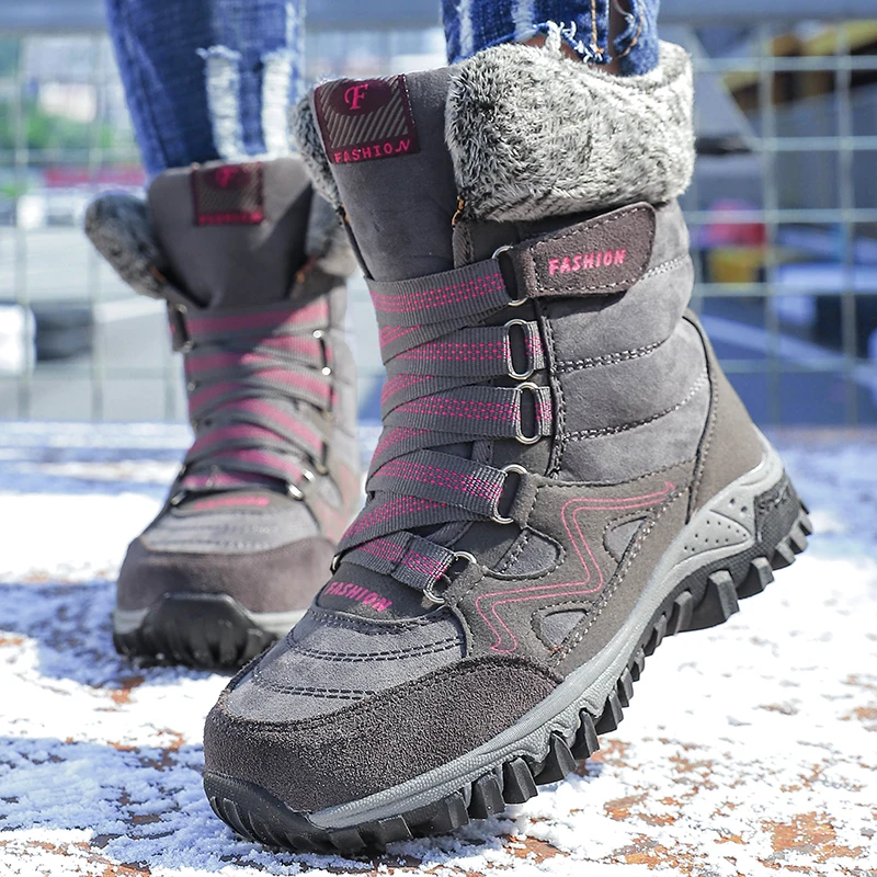 China manufacturer high quality anti-slip women winter warm shoe snow boot for wholesale