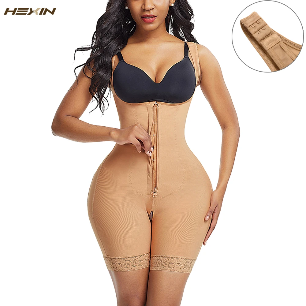 
New Adjust Hooks And Zipper Compression Tummy Trimmer Control Body Shaper Hip Enhancer Shapewear For Women 