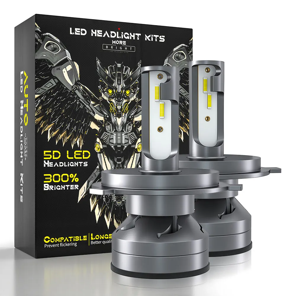  DXZ factory D1 9003 H4 High Low Beam CAR LED Headlight Kit 10000Lm 50W Automobles Bulbs Lamp motorcycle