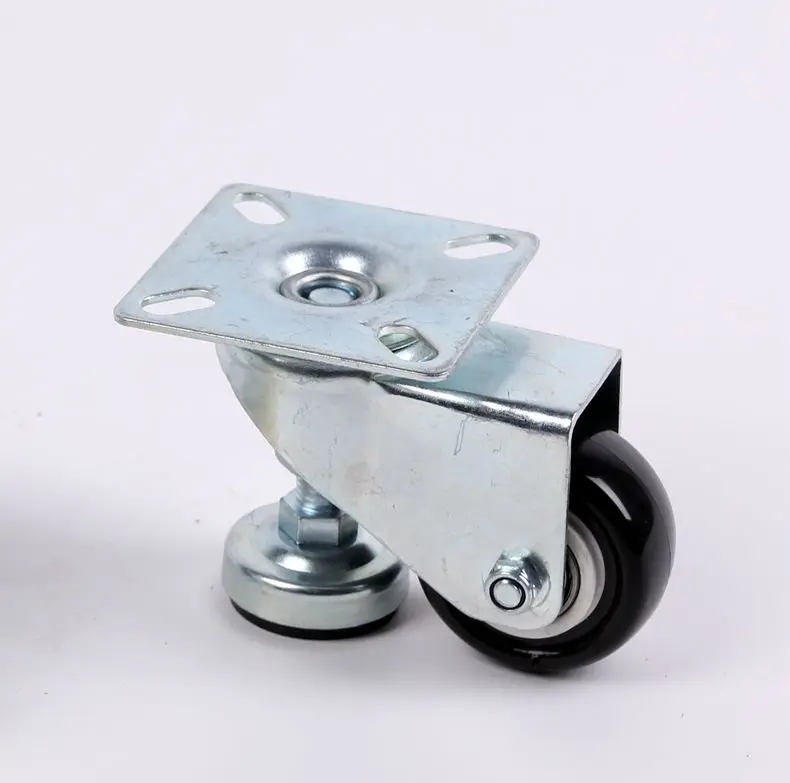 Adjustable caster  wheels with foot cup heavy duty adjustable caster