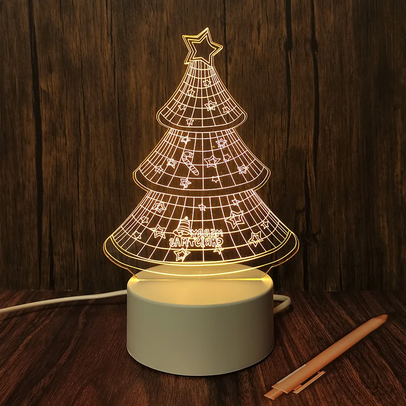 Strange New Led Creative Gift Table Lamp Electronic Products 3d Night Light Acrylic Usb Night Light