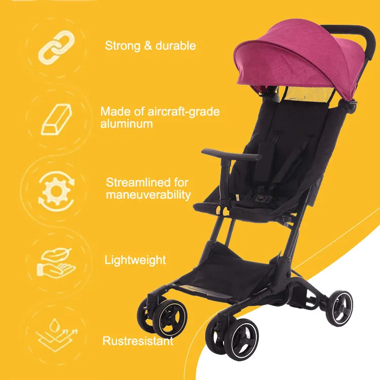 JXB S900 Wholesale Direct Sales Sit and Lie Down 2 in 1 Cart Compact Portable Easy Fold Pocket Stroller for Toddler and Infant