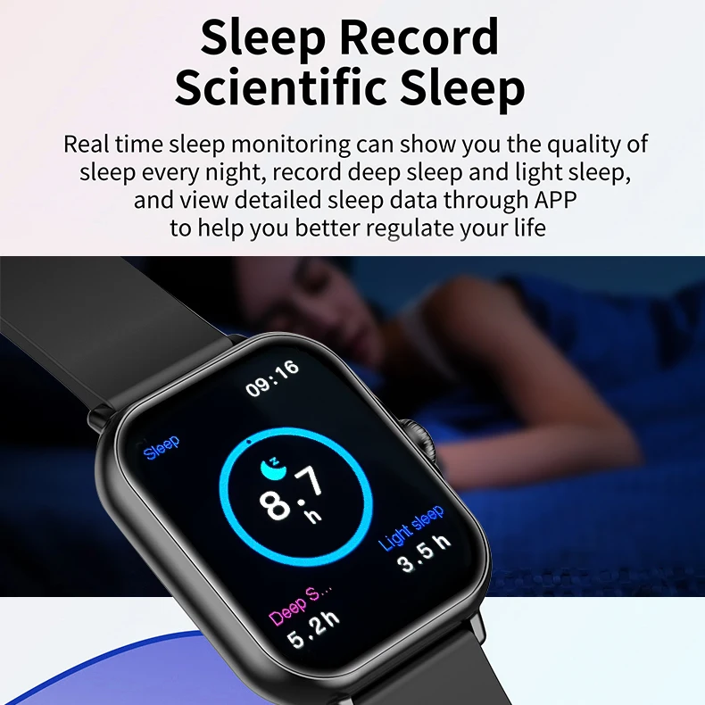 Original A58 Plus Girls Women Gift Watch Combo Bracelet Set Box Sleep Record Quartz Smart Watch Necklace Ring Earring Smartw