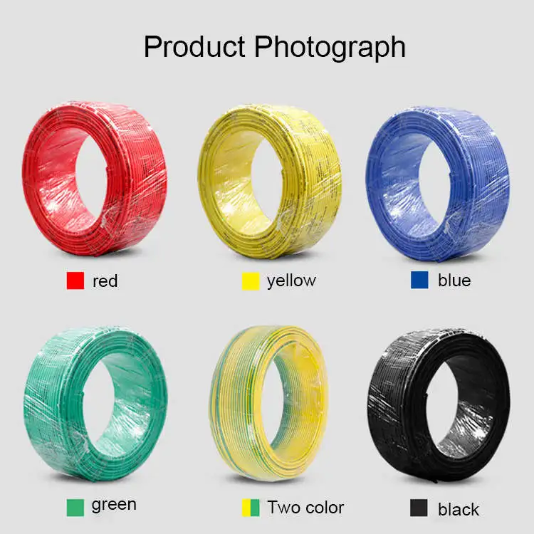 Electric coper gauge wire and coaxial cable green yellow white gray Feeder Cable 14-2 250ft 12/2 AWG, 250 ft UF-B Underground