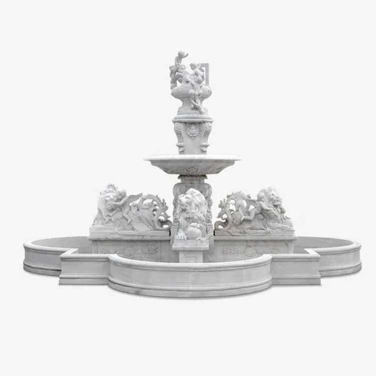 MUSI Carving Ancient Greek Marble Poseidon Statues Of The Trevi Fountain