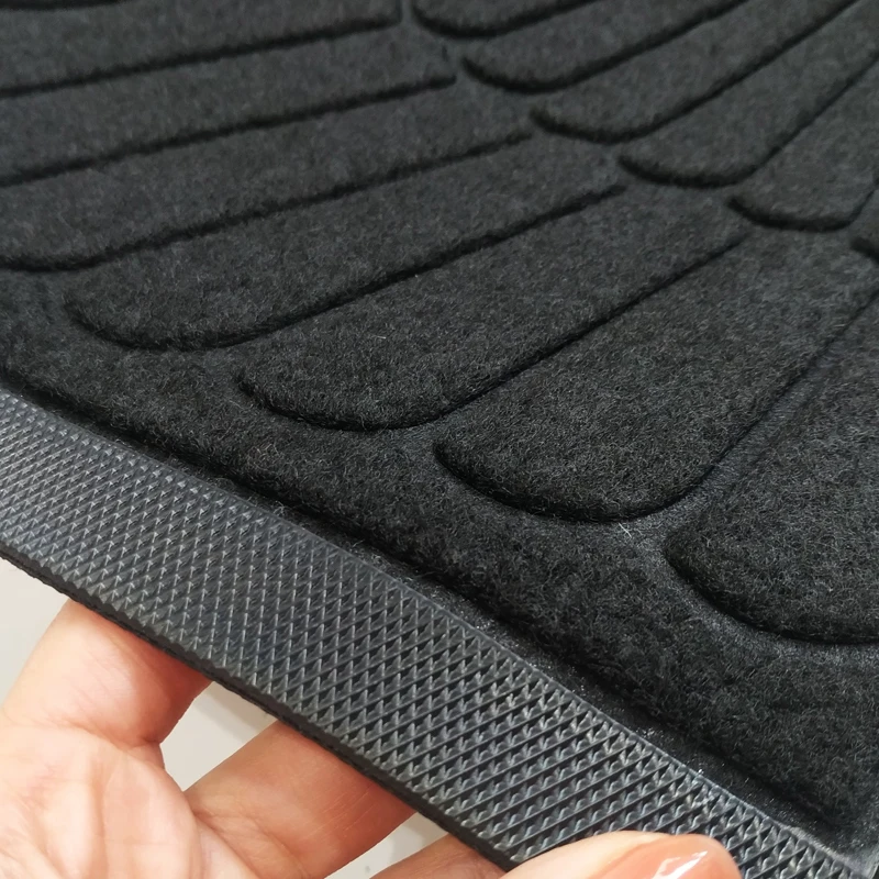 Water absorption Velour Embossed Polyester rubber door mat