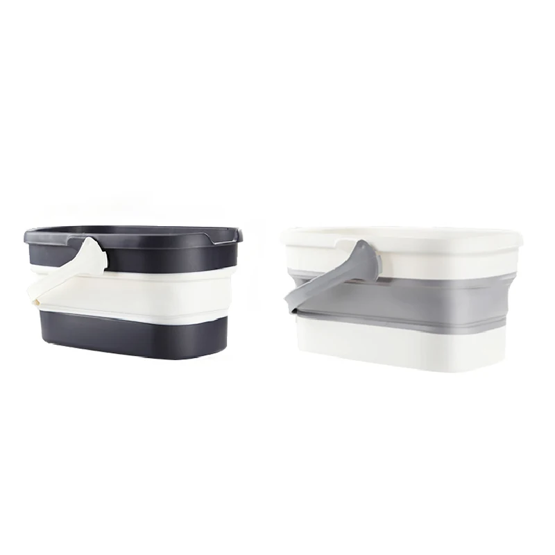 Wholesale Factory Sales Universal Collapsible Rubber Plastic Bucket Large Size Customizable Stocked Outdoor