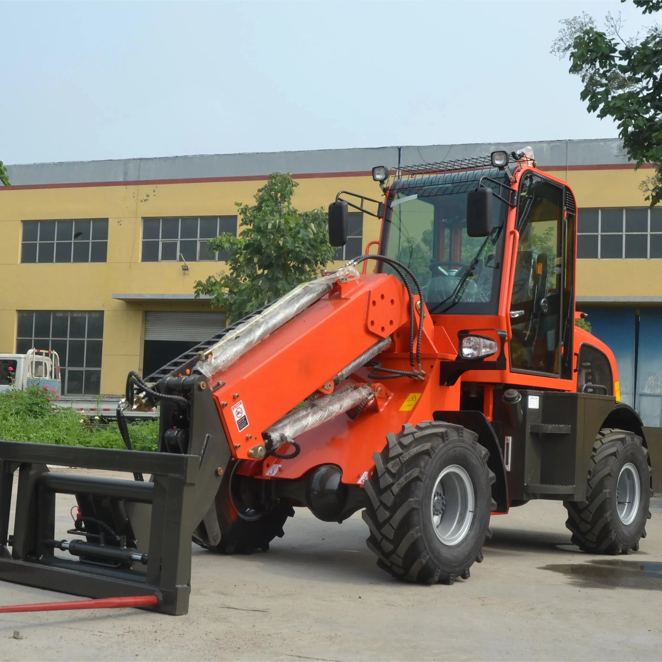 EPA factory HUAYA 2000kg 1500 kg TL2000 TL1500 high quality small 1.5 ton telescopic loader wheel loader front end diesel loader