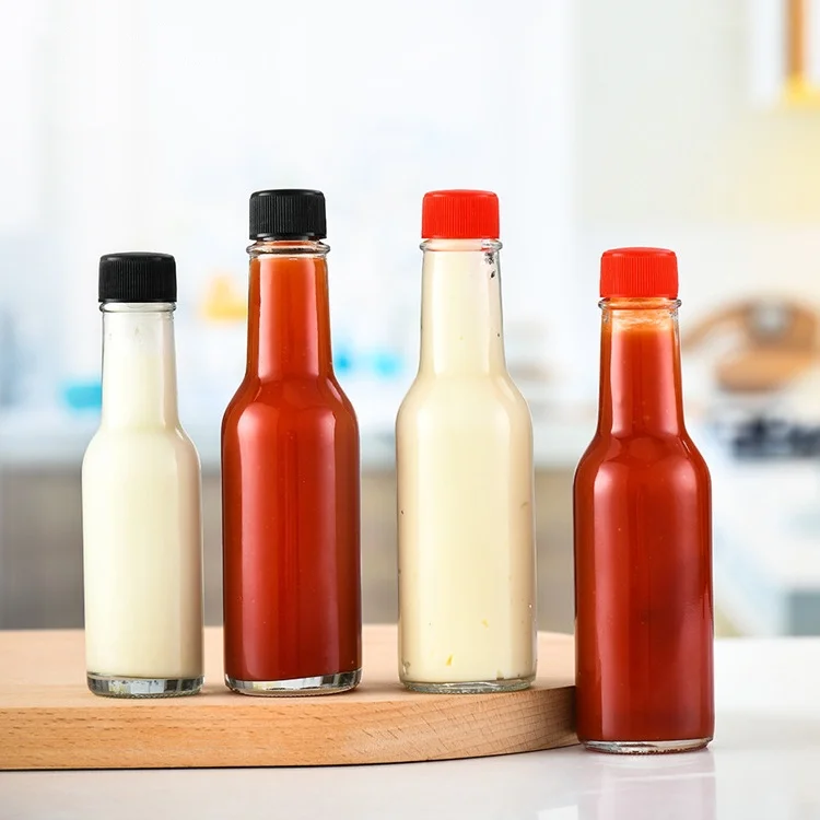 Spot annual new hot 90ml150ml250ml sushi sauce, ketchup, soy sauce vinegar, salad kitchen storage glass bottles