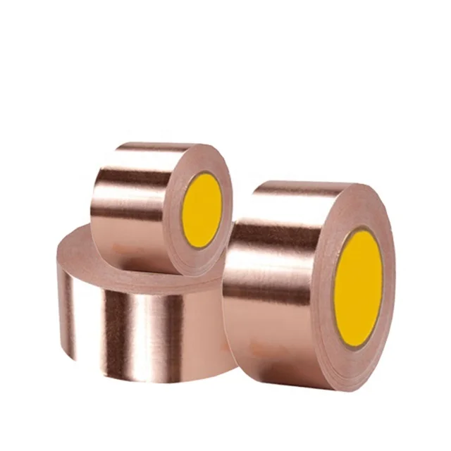 New Design Copper Foil Tape For EMI Shielding For Soldering Gold Tape Mask Copper Tape Foil