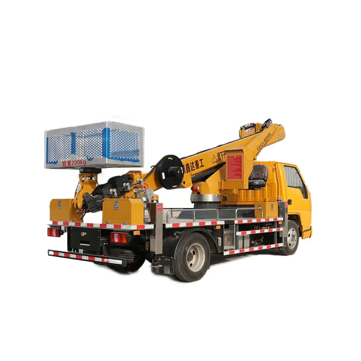 new type 4-6L euro 2 3 4 5  diesel truck hydraulic aerial platform truck with large operating space