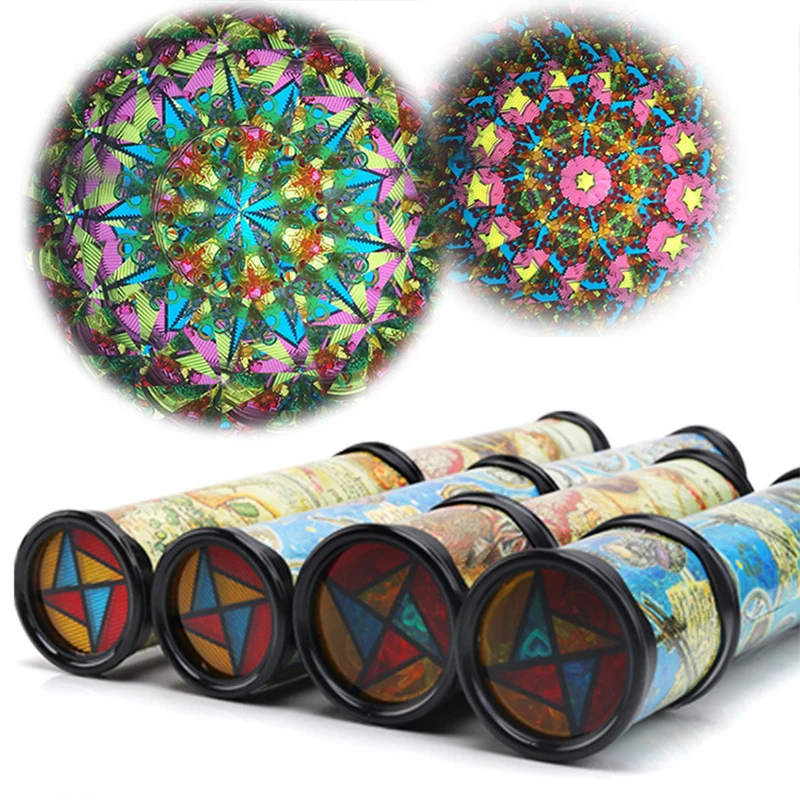 Scalable Rotation Kaleidoscope Magic Changeful Adjustable Fancy Colored World Toys For Children Autism Kid Puzzle Toy