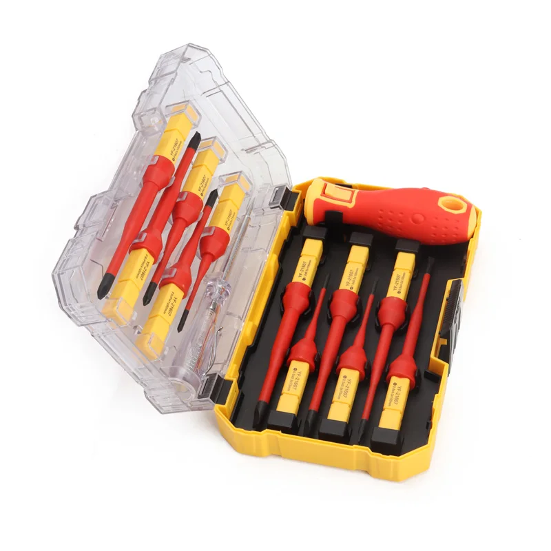 13 pcs VDE Screwdriver Set Professional 1000V Insulated Electrician Hand Tools Tool Kits with Electrical Test Pen