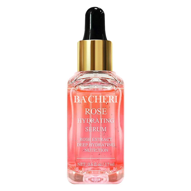 Kangrong Private Label Skin Care Face Care Moisturizing Brightening Sodium Hyaluronate Rose Extract Rose Facial Serum