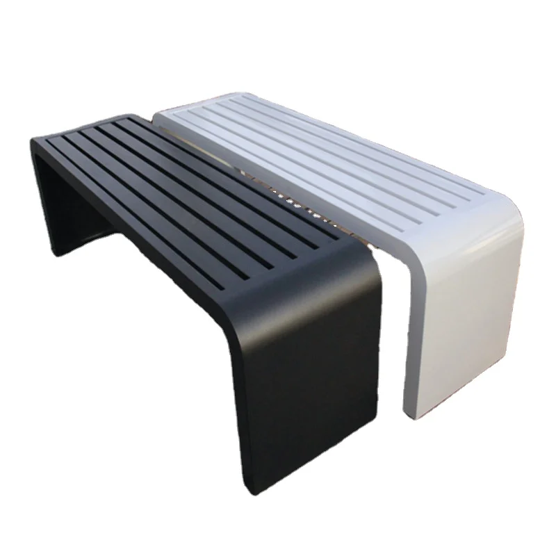 Hot sell metal morden park advertising garden bench