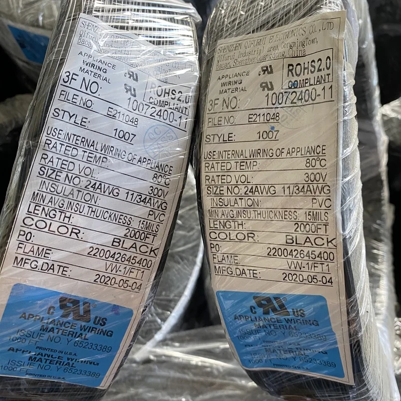  Луженая Медь AWG10-30 300 В ПВХ изолированная медная проволока 80 градусов Чистая