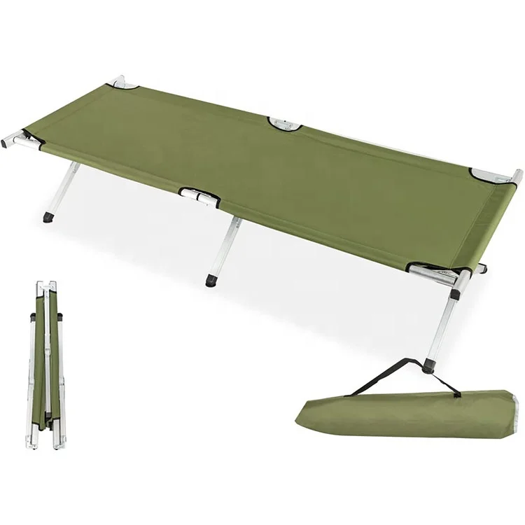 Martindale Test Passed Lightweight Aluminum Outdoor Folding Camping Beds Foldable Cot For Sale