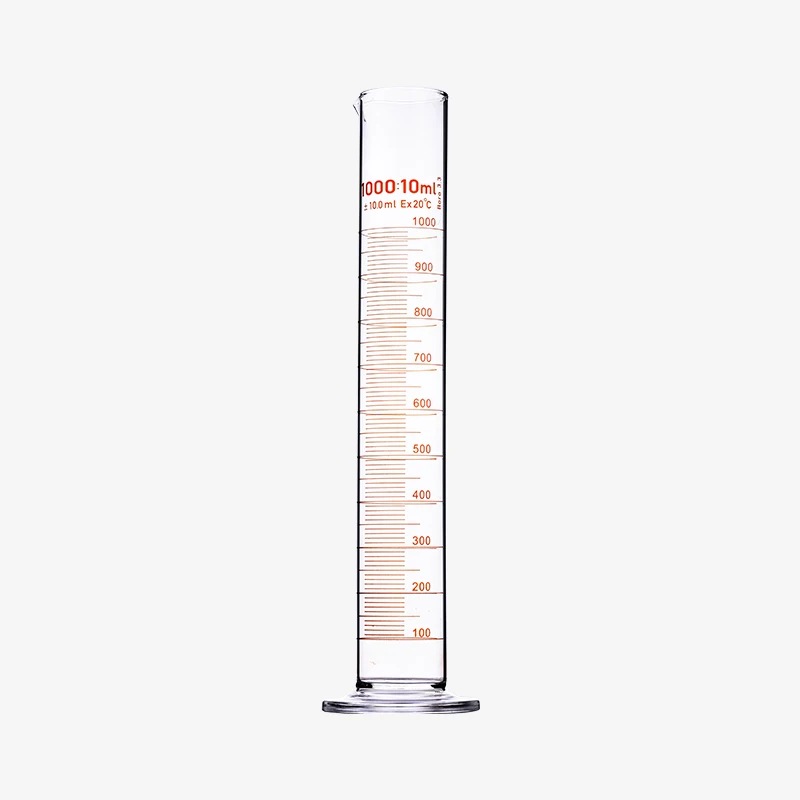 1000ml Glass Round bottom measuring cylinder Custom Markers Custom LOGO