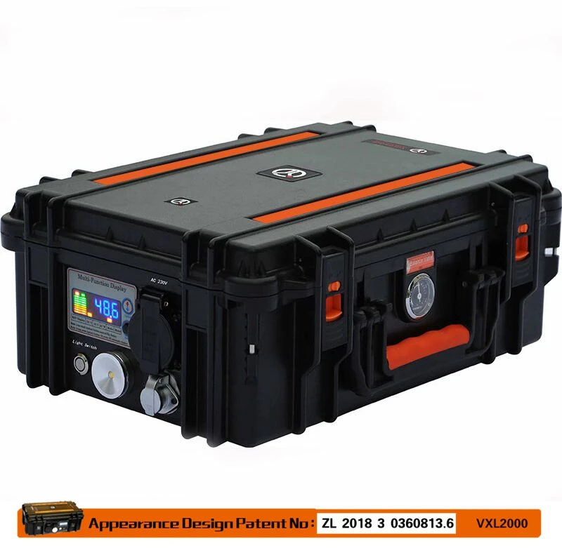 2000 watt Portable AC 110 230V Generator Lithium Battery 48v 40AH Solar Generator for Emergency Power Supply Backup