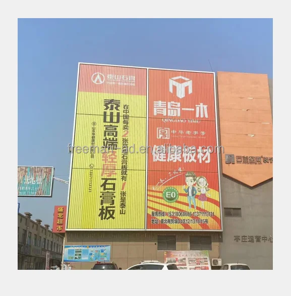Outdoor Three sides Billboards Advertising Tri-vision Billboard steel structure for highway